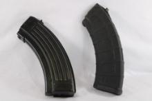 Two 30 round AK mags, one Magpul and one metal