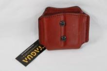 Tagua brown leather dual mag holder fits Springfield XD 45/Glock 21 and most other 45's double