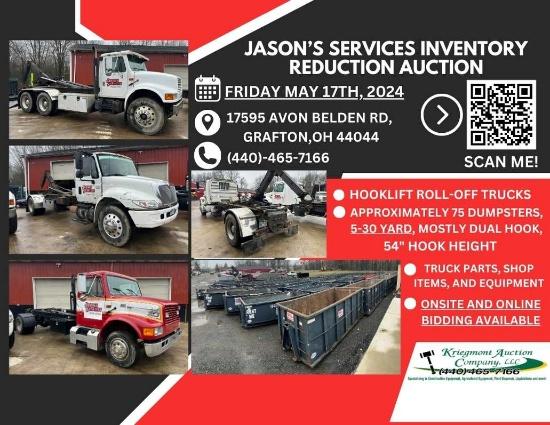 JASON'S SERVICES INVENTORY REDUCTION AUCTION