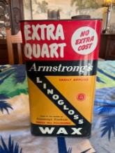 Vintage Linogloss Wax Advertising Can