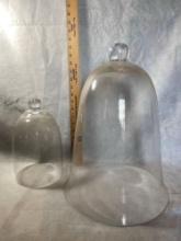 Large Glass Bell Dome With Glass Dome