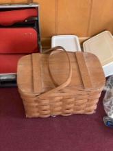 Picnic Basket With Classic Tupperware