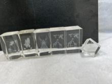 Six Assorted 3D Picture Cubes