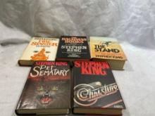 Five Assorted Stephen King Hard Cover Novels