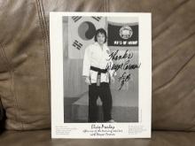 Signed Elvis photo by Wayne Carman