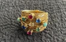18k Antique Mothers Ring