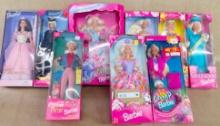 9PC BARBIE DOLLS IN BOXES