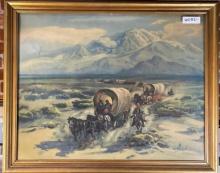F. Grayson Sayre (1879-1938) ?Covered Wagons?