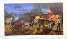 Dave Barnhouse (1996) "Pitchin a Double Ringer" Signed Print