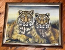 Martin Katon (1973) "Two Tigers" signed Print