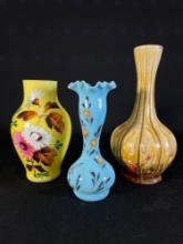 (3) Decorative vases -see photo's & description-