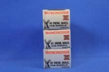 Ammo, Winchester 41 Rem Mag. 60 total rounds.