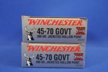 Ammo, Winchester 45-70 Government. 40 total rounds.