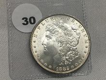 1882 Morgan Dollar, UNC-60