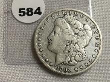 1892 Morgan Dollar VG