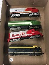 Lot of 4, HO Scale, Train Engines