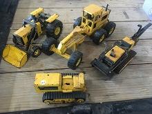Lot of 4, Tonka Die Cast Industrial Toys