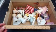 Precious Moments, Small Flag, Figurines, Small Hanger & Cup