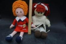 2 Dolls - Annie & Irish Rag Doll Annie