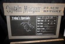 Captain Morgan Beach Report Chalkboard
