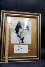Framed John Denver Picture W/ Autograph