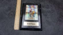 Brett Favre Sports Card & Plaque