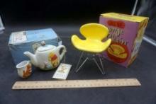 Classic Pooh Teapot And Creamer, Lounge Chair