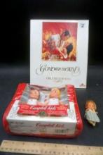Gone With The Wind Deluxe Vhs Set & Campbell Kids Dolls, Mini Doll