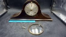 Gilbert Mantle Clock W/ Front Glass Piece & Key