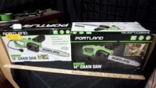 2 - Portland Electric 14" Chain Saws (One Is New In Box)