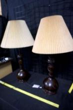 2 - Matching Brown Lamps