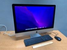 Apple iMac17,1 AIO 27" LCD Quad Intel i5-6500 3.2GHz 16GB 1TB Wifi Bt AMD Radeon 2GB Monterey - 2015