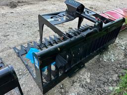 Unused Kit Containers 76in Skeleton Grapple Bucket Skid Steer Attachment [YARD 2]
