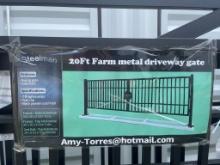 New Steelman 20' Farm Metal Drive Way Gate