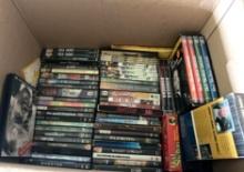 Box of Misc. Books and DVDs