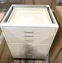5 Drawer Metal Base Cabinet - 35.25 in x 21 5/8 in x 24 in - Qty. 6x Money - New