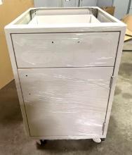 1 Door 1 Drawer Rolling Metal Cabinet - Qty. 8x Money - New