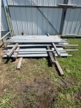 Lot of 2 1/4 inch galvanized pipe. They range from 7 to 10 foot.