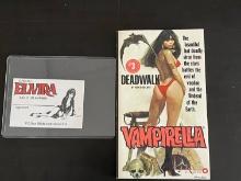 1976 Vampirella Paperback and Elvira Fan Club Card