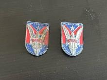 (2) Different WWII "Ships For Victory" Merit Award Pins