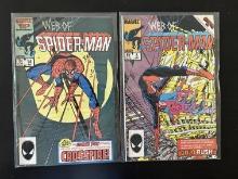2 issues. Web of Spider-Man Marvel Comics #6 & #14 1985, 1986