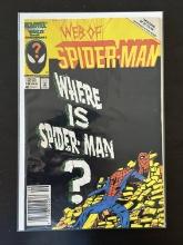 Web of Spider-Man Marvel Comics #18 1986 Key 1st cameo appearance of Eddie Brock, hands only, pushin
