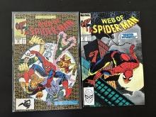 2 issues. Web of Spider-Man Marvel Comics #49 & #50 1989