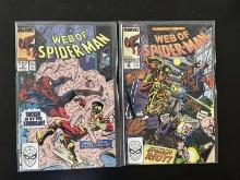 2 issues. Web of Spider-Man Marvel Comics #56 & #57 1989