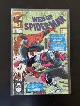 Web of Spider-Man Marvel Comics #81 1991 Key 1st appearance of Bloodshed, a petty criminal with an a