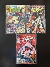 3 issues. Web of Spider-Man Marvel Comics #84, #85 & #91 1992