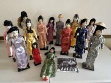 Large Collection Vietnam War Souvenir Dolls.