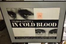 TRUMAN CAPOTE'S IN COLD BLOOD FRAMED MOVIE POSTER - PICK UP ONLY