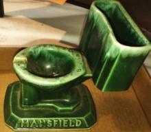 VINTAGE MANSFIELD TOILET ADVERTISING ASHTRAY (no top) - PICK UP ONLY
