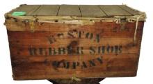 VINTAGE BOSTON RUBBER SHOE CO. SHIPPING CRATE - PICK UP ONLY